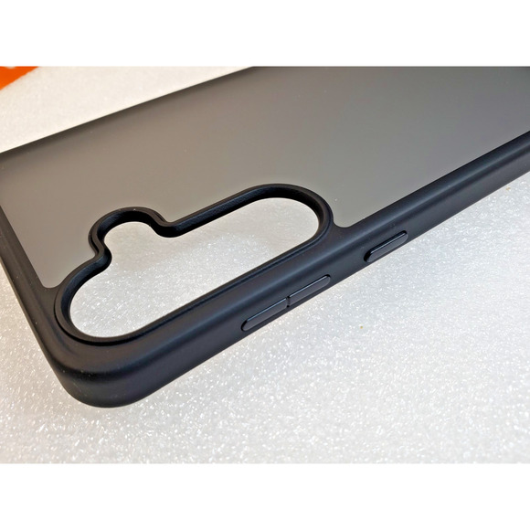TORRAS Case for Samsung Galaxy S25 Plus. Frosted Matte Black. Button Replacement - Picture 3 of 11